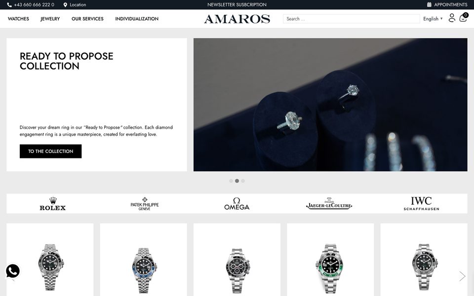 Amaros — sajt koji je napravio KING MARKETING