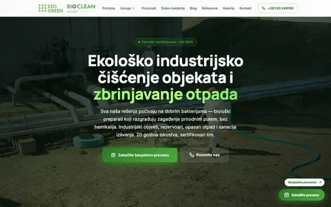 EZO, sajt koji je napravio KING MARKETING