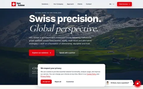 HPC Suisse, sajt koji je napravio KING MARKETING