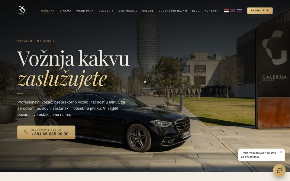 Socrat Road Star — sajt koji je napravio KING MARKETING